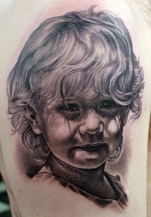 realistic tattoo portraitartistic tattoosbaby tattoo