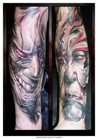 Evil Tattoos on Tattoos   The Greatest From Around The World    Freehand Evil Tattoos